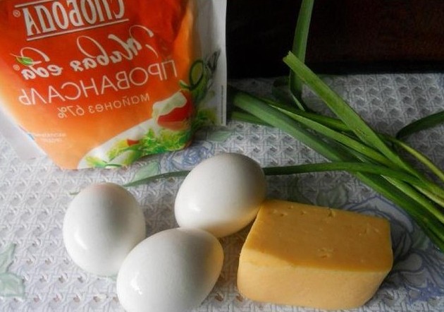 Рецепт приготовления сырного салата